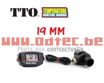 TTO Temperature Meter (Sonde de température à affichage digital) pour durites de 19 mm intérieur