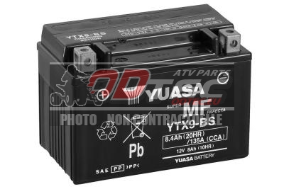 Batterie YTX9BS KFX400/LTZ400/DVX400