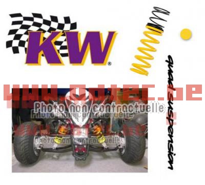 Kit ressorts K&W suspension pour quads sportif avec 3 amortisseurs (RESSORTS JAUNE)